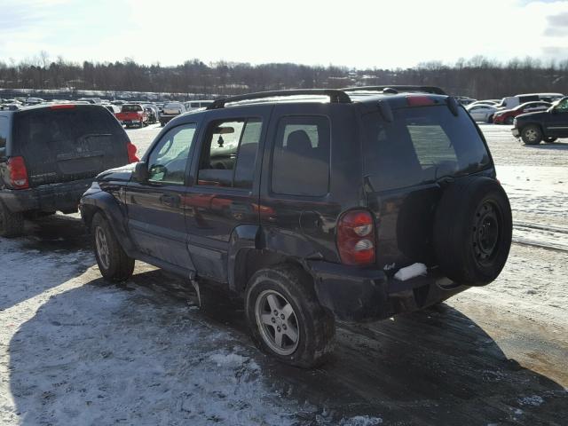 1J4GL38K55W690355 - 2005 JEEP LIBERTY RE BLACK photo 3