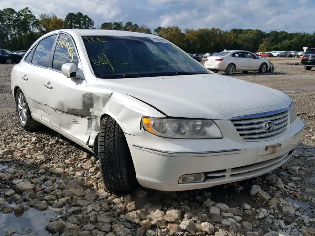 KMHFC46F36A115145 - 2006 HYUNDAI AZERA SE WHITE photo 1