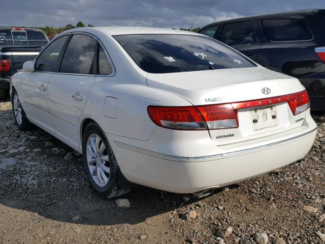 KMHFC46F36A115145 - 2006 HYUNDAI AZERA SE WHITE photo 3