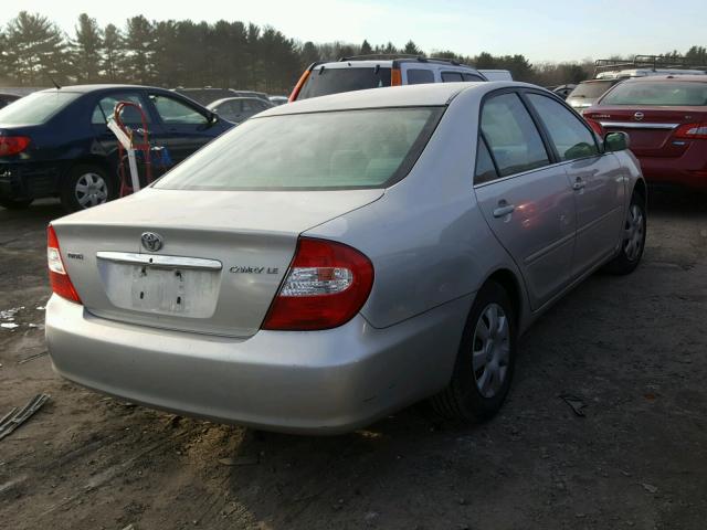 4T1BE30K83U192094 - 2003 TOYOTA CAMRY LE ვერცხლისფერი ფოტო 4