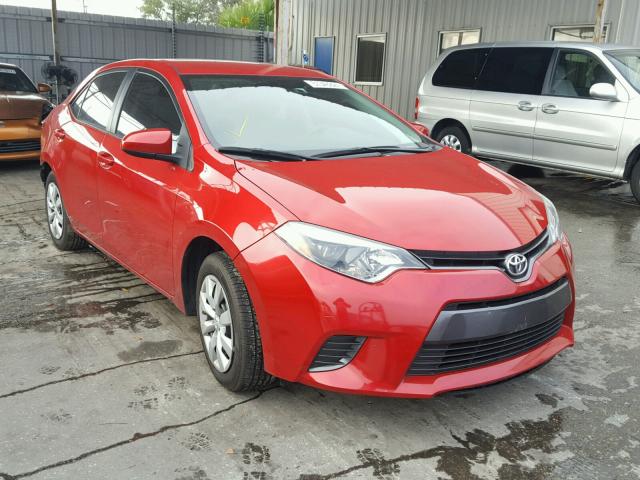 2T1BURHE9FC255701 - 2015 TOYOTA COROLLA L RED photo 1