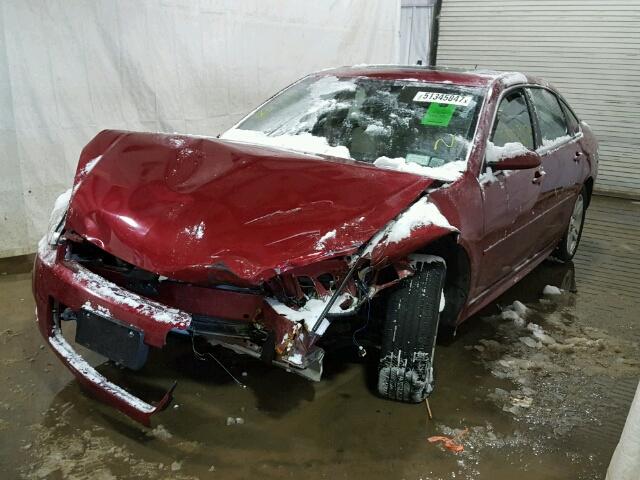 2G1WB5E34E1154669 - 2014 CHEVROLET IMPALA LIM RED photo 2