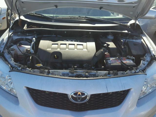 JTDBU4EE0A9106891 - 2010 TOYOTA COROLLA BA SILVER photo 7