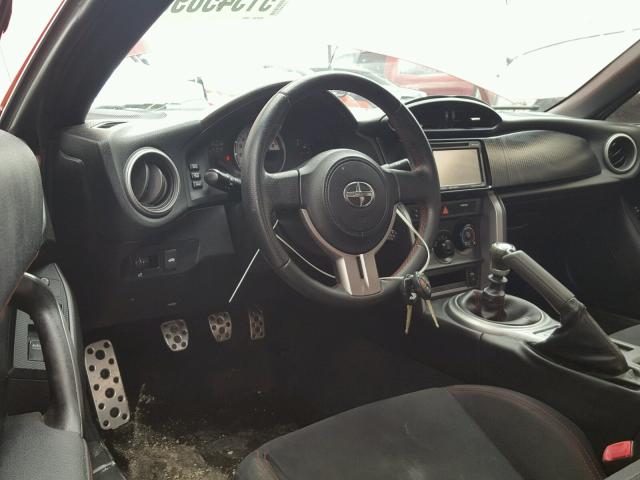 JF1ZNAA1XD1720403 - 2013 TOYOTA SCION FR-S RED photo 9