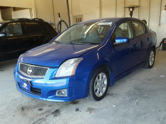 3N1AB6AP8AL694683 - 2010 NISSAN SENTRA 2.0 BLUE photo 2