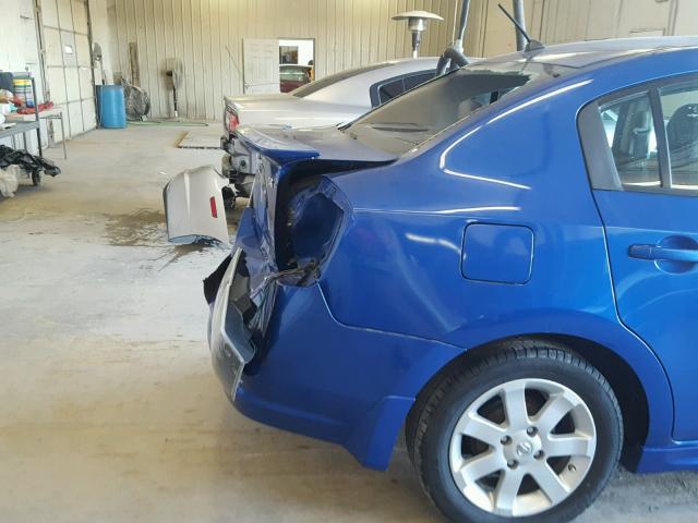 3N1AB6AP8AL694683 - 2010 NISSAN SENTRA 2.0 BLUE photo 9