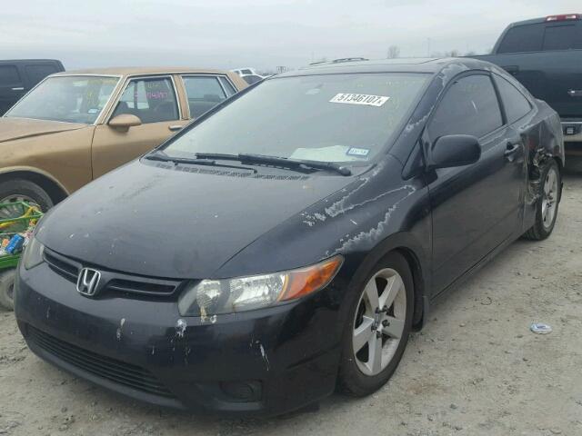 2HGFG128X8H553004 - 2008 HONDA CIVIC EX BLACK photo 2