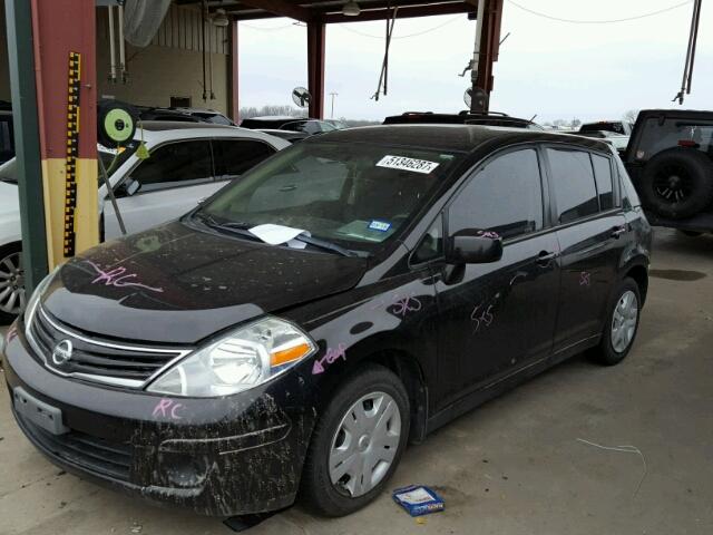 3N1BC1CP2BL514262 - 2011 NISSAN VERSA S BLACK photo 2