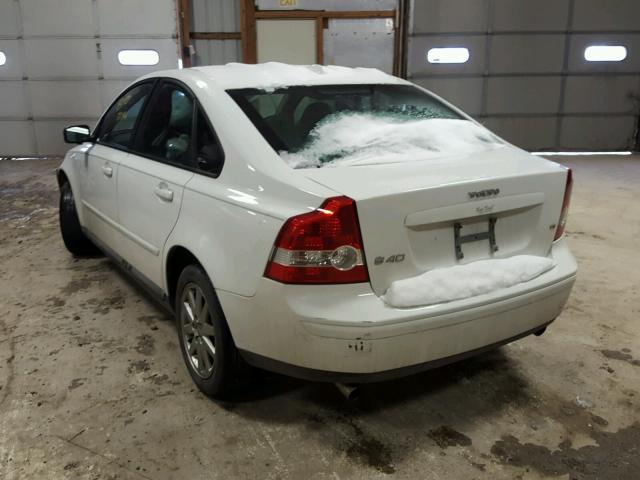 YV1MS682262203788 - 2006 VOLVO S40 T5 WHITE photo 3