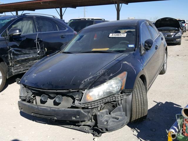 1HGCP2F77AA003368 - 2010 HONDA ACCORD EX BLACK photo 2