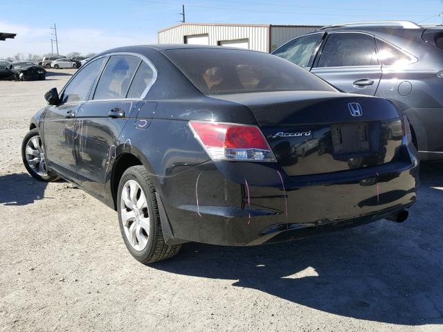 1HGCP2F77AA003368 - 2010 HONDA ACCORD EX BLACK photo 3