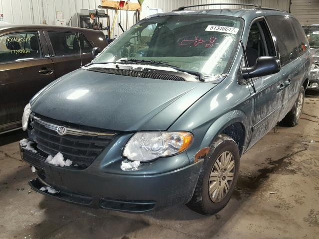 2A4GP44R76R851604 - 2006 CHRYSLER TOWN & COU BLUE photo 2