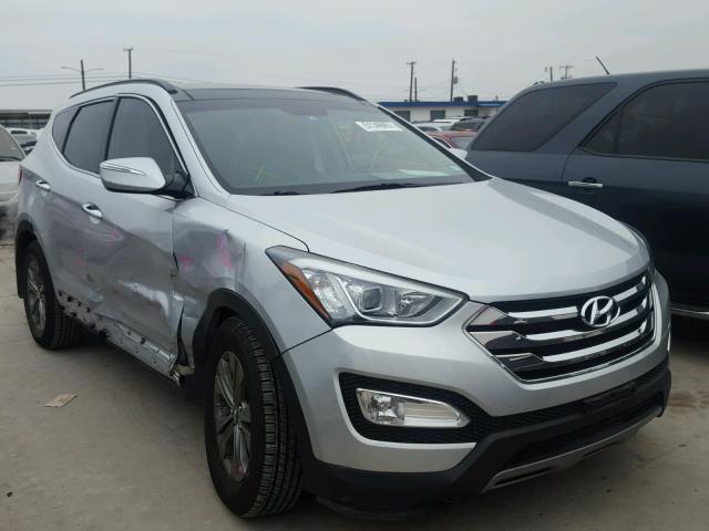 5XYZU3LB8EG136324 - 2014 HYUNDAI SANTA FE S SILVER photo 1