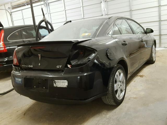 1G2ZH58NX74214403 - 2007 PONTIAC G6 GT BLACK photo 4