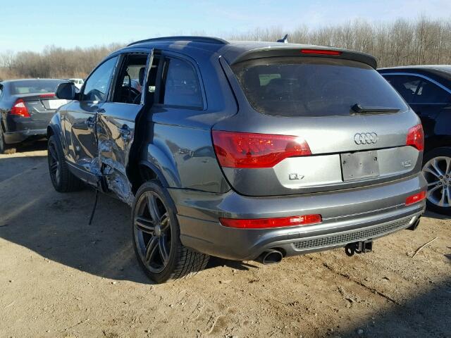 WA1DGAFE5ED020308 - 2014 AUDI Q7 PRESTIG GRAY photo 3