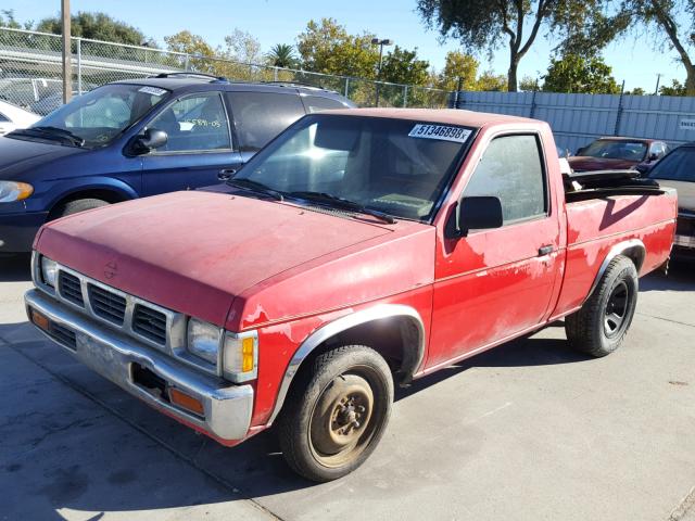 1N6SD11S0PC301361 - 1993 NISSAN TRUCK SHOR RED photo 2