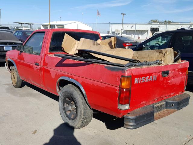 1N6SD11S0PC301361 - 1993 NISSAN TRUCK SHOR RED photo 3