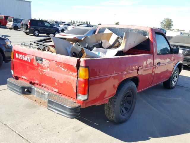 1N6SD11S0PC301361 - 1993 NISSAN TRUCK SHOR RED photo 4