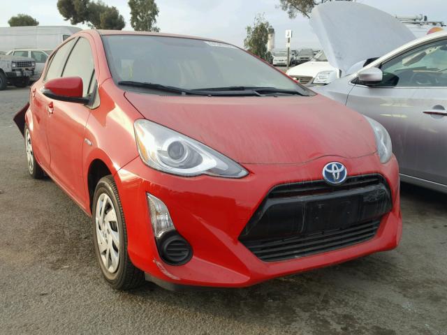 JTDKDTB31F1099999 - 2015 TOYOTA PRIUS C RED photo 1