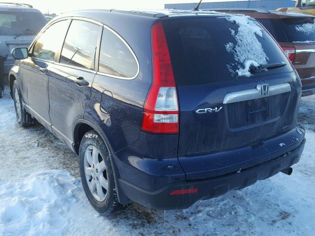 5J6RE48538L045874 - 2008 HONDA CR-V EX BLUE photo 3