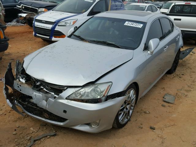 JTHBK262475042450 - 2007 LEXUS IS 250 SILVER photo 2