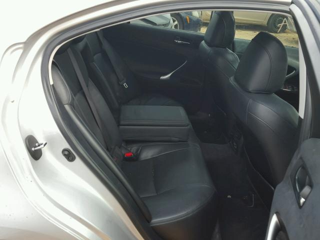 JTHBK262475042450 - 2007 LEXUS IS 250 SILVER photo 6