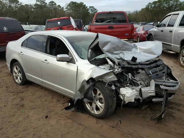 3FAHP0HA8CR382848 - 2012 FORD FUSION SE SILVER photo 1