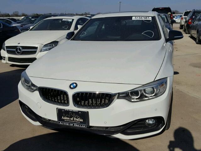 WBA3N7C53EF719081 - 2014 BMW 428 I WHITE photo 9