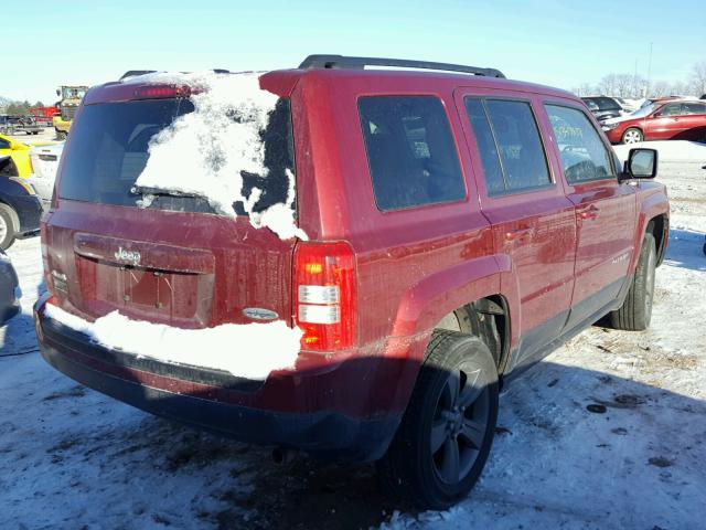 1C4NJRFB3FD270521 - 2015 JEEP PATRIOT LA MAROON photo 4