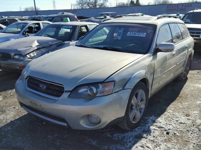 4S4BP86C654359191 - 2005 SUBARU LEGACY OUT TAN photo 2