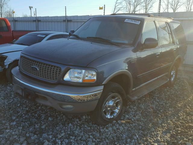 1FMPU18L22LA37930 - 2002 FORD EXPEDITION BLUE photo 2