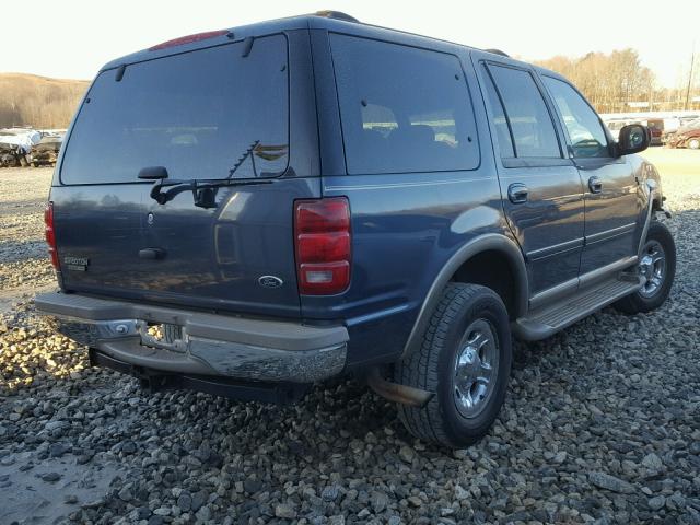 1FMPU18L22LA37930 - 2002 FORD EXPEDITION BLUE photo 4