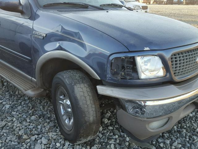 1FMPU18L22LA37930 - 2002 FORD EXPEDITION BLUE photo 9