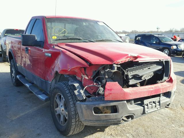 1FTRF14564NB38619 - 2004 FORD F150 RED photo 1