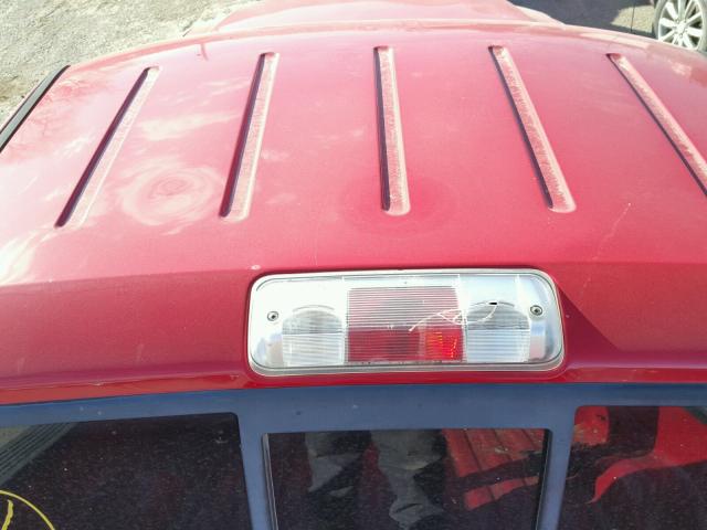 1FTRF14564NB38619 - 2004 FORD F150 RED photo 10