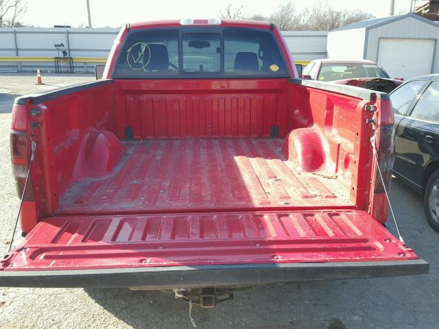 1FTRF14564NB38619 - 2004 FORD F150 RED photo 6