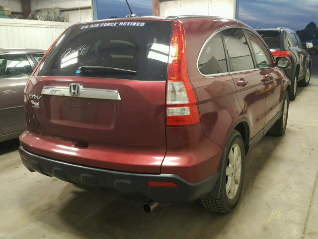 5J6RE38769L022280 - 2009 HONDA CR-V EXL RED photo 4