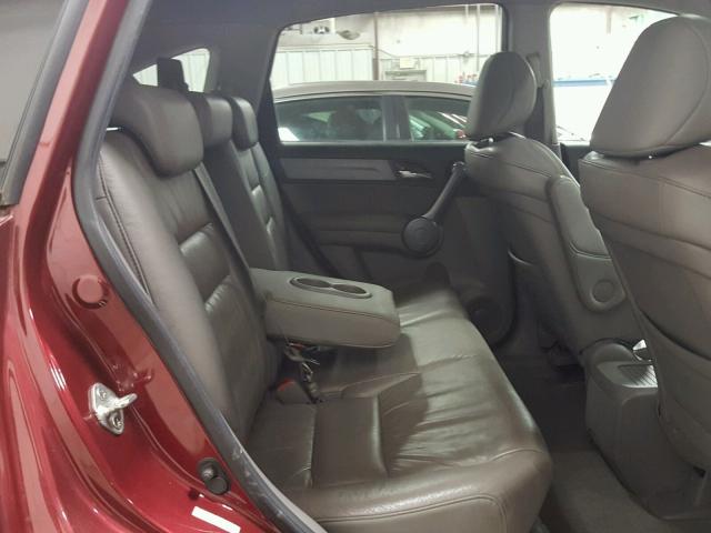 5J6RE38769L022280 - 2009 HONDA CR-V EXL RED photo 6