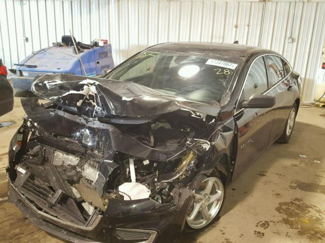 1G1ZB5ST2HF245194 - 2017 CHEVROLET MALIBU LS BLACK photo 2
