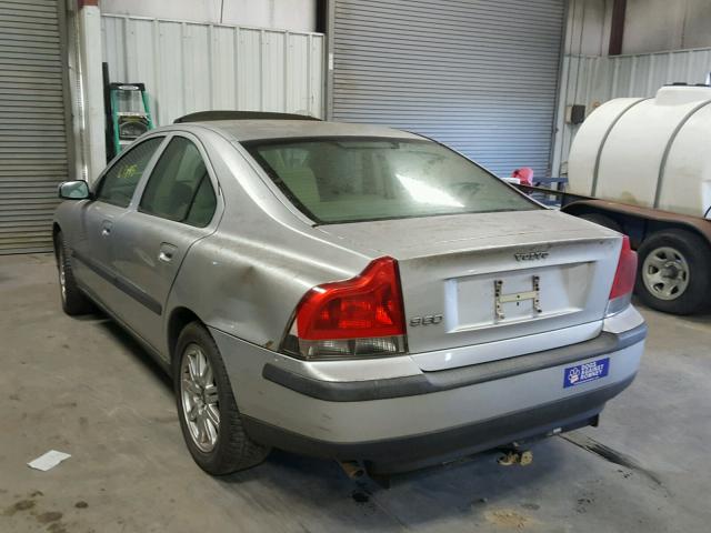 YV1RS61TX42353220 - 2004 VOLVO S60 SILVER photo 3