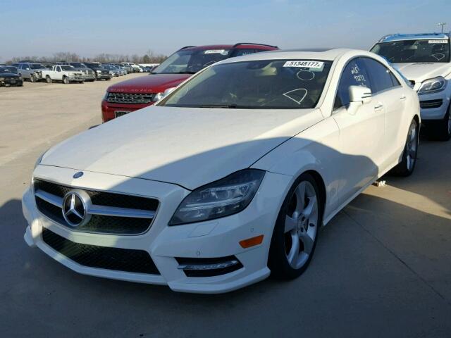 WDDLJ7DB3EA123734 - 2014 MERCEDES-BENZ CLS 550 WHITE photo 2