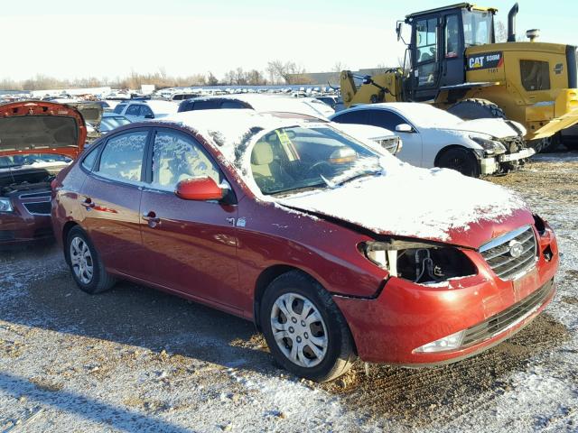 KMHDU46D99U810154 - 2009 HYUNDAI ELANTRA GL RED photo 1