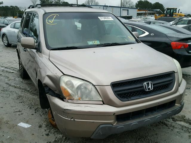 2HKYF18643H587262 - 2003 HONDA PILOT EXL BROWN photo 1