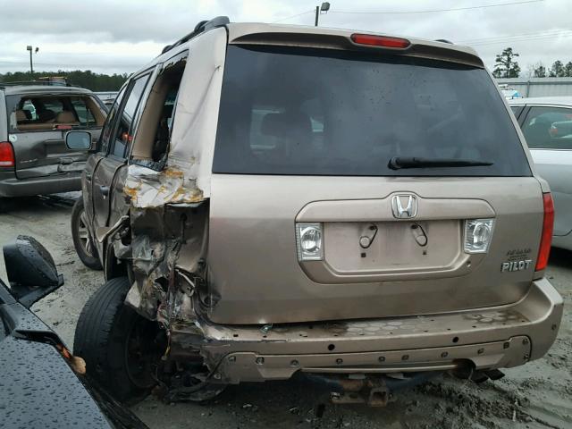 2HKYF18643H587262 - 2003 HONDA PILOT EXL BROWN photo 3