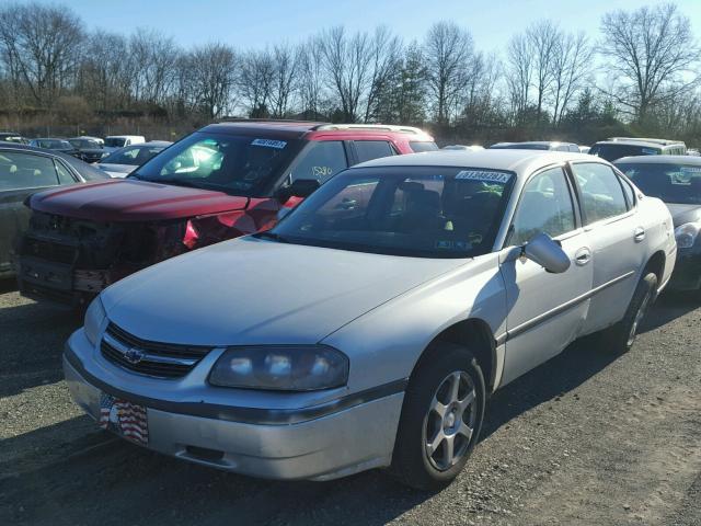 2G1WF52E819163011 - 2001 CHEVROLET IMPALA SILVER photo 2