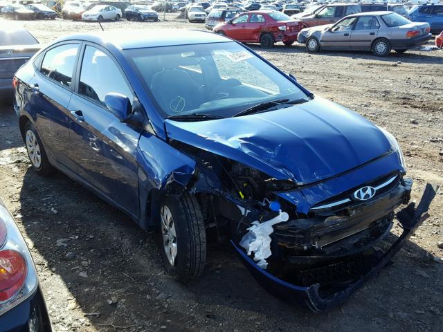 KMHCT4AE6FU908746 - 2015 HYUNDAI ACCENT GLS BLUE photo 1