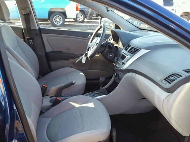 KMHCT4AE6FU908746 - 2015 HYUNDAI ACCENT GLS BLUE photo 5