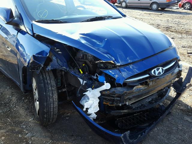 KMHCT4AE6FU908746 - 2015 HYUNDAI ACCENT GLS BLUE photo 9