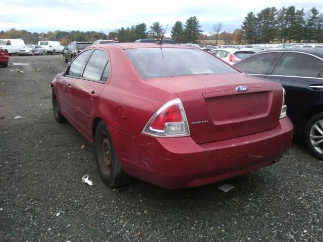 3FAHP06Z98R181380 - 2008 FORD FUSION S BURGUNDY photo 3