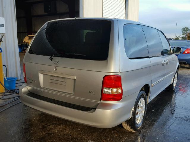 KNDUP132856747446 - 2005 KIA SEDONA EX SILVER photo 4